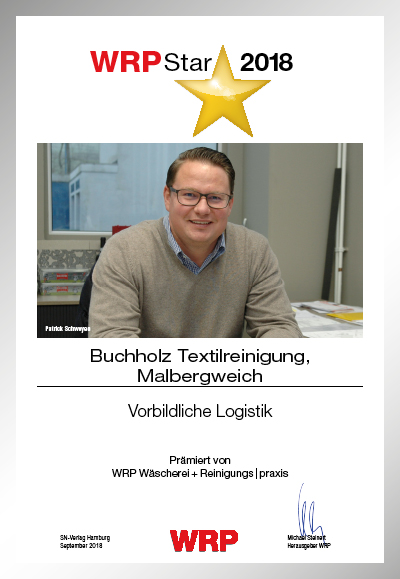 Buchholz Textilreinigung-Parkett Star Urkunde Buchholz Textilreinigung