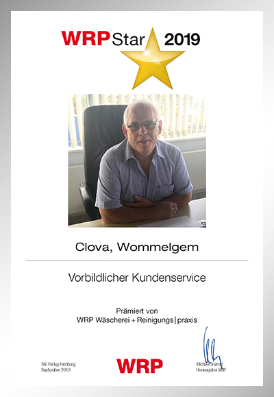 Clova-Parkett Star Urkunde Clova