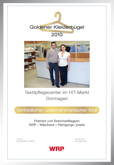 Textilpflegecenter im HIT-Markt