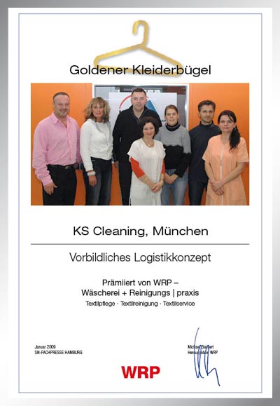 KS Cleaning-Parkett Star Urkunde KS Cleaning